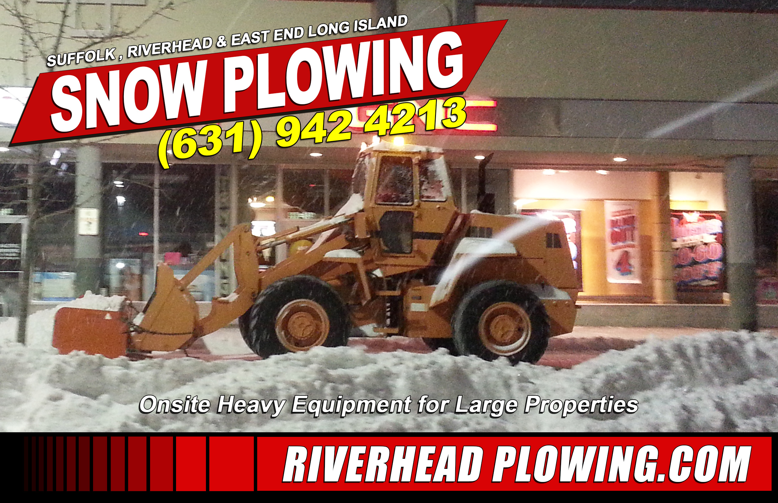 Snow Plowing with Onsite Salt Supply